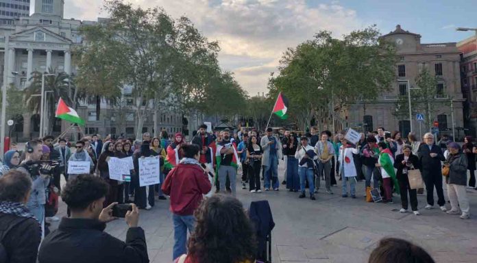 Protesta contra la llegada de un barco con armas para Israel Protesta contra la llegada de un barco con armas para Israel
