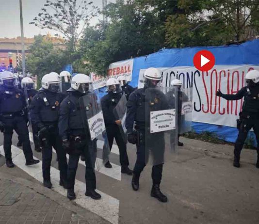Dispositivo policial para el desalojo del asentamiento de Vallcarca Dispositivo policial para el desalojo del asentamiento de Vallcarca