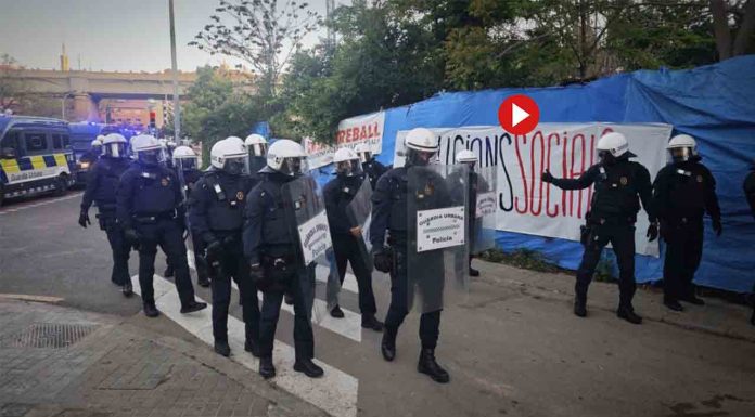 Dispositivo policial para el desalojo del asentamiento de Vallcarca Dispositivo policial para el desalojo del asentamiento de Vallcarca