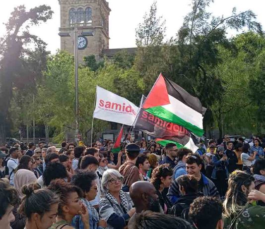 Manifestación de los universitarios en apoyo a Palestina Manifestación de los universitarios en apoyo a Palestina