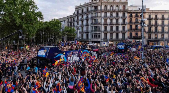 Recorrido de la rúa de campeones del Barça 2025 Rúa de campeones del Barça 2025