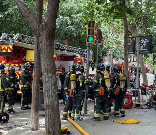 Se incendia un restaurante en la calle Castillejos Se incendia un restaurante en la calle Castillejos
