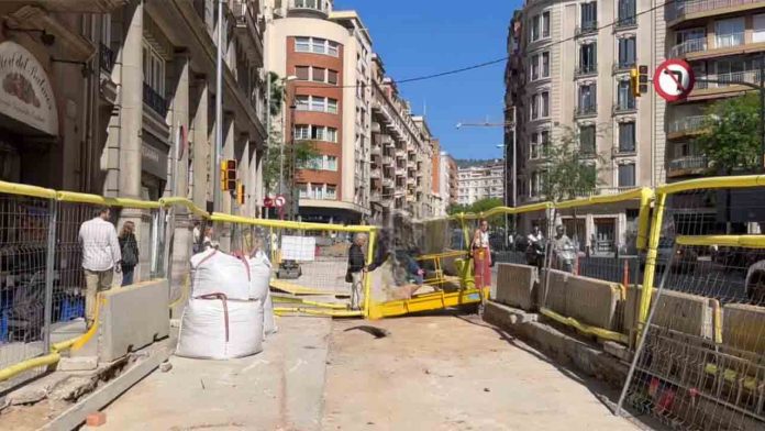 Cambian las obras de Balmes al tramo central