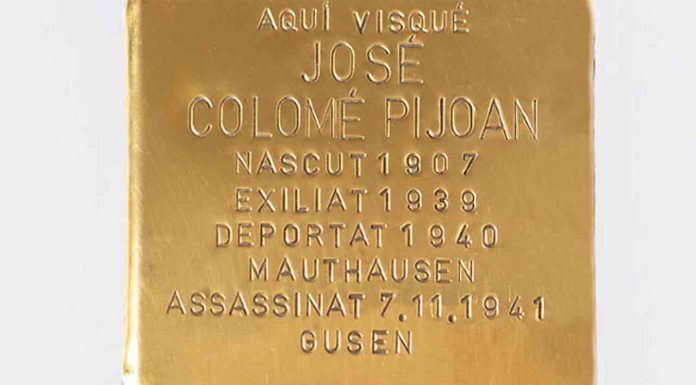 Reconocimiento a José Colomé, asesinado por el nazismo Reconocimiento a José Colomé, asesinado por el nazismo