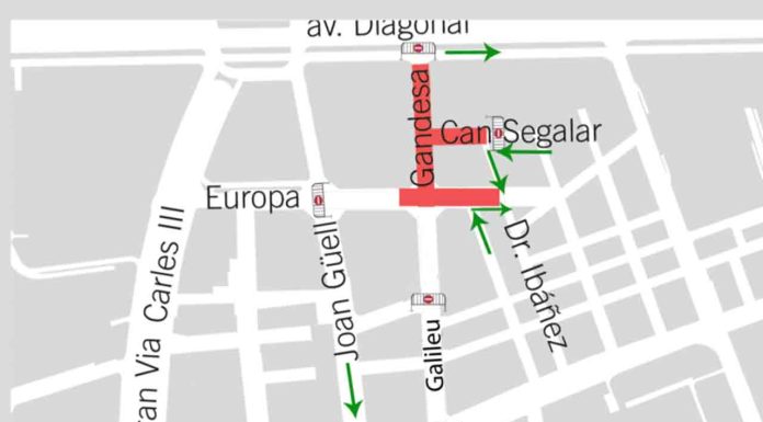 Afectaciones al tránsito en Les Corts por la Verbena de Sant Joan 2025 Afectaciones al tránsito en Les Corts por la Verbena de Sant Joan 2025