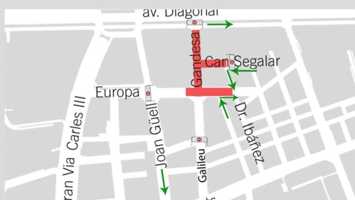 Afectaciones al tránsito en Les Corts por la Verbena de Sant Joan 2025