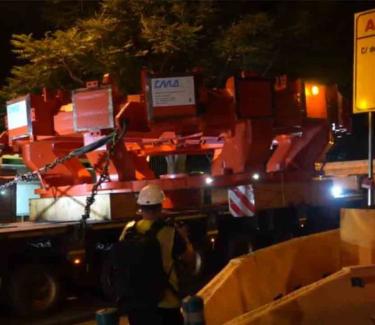 Avanza el reinicio de obras en la L9 con la llegada de la rueda de corte Avanza el reinicio de obras en la L9 con la llegada de la rueda de corte