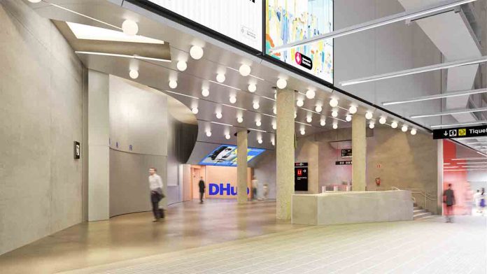 Barcelona conecta el metro Glòries con el interior del DHub con un nuevo vestíbulo