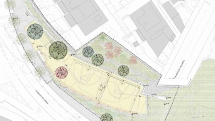 Comienzan las obras de las nuevas pistas de baloncesto en Vallcarca