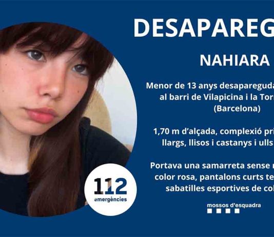 Encuentran a la menor desaparecida en Nou Barris Desaparecida una menor de 13 años en Nou Barris