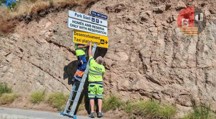 Se habilitará para los taxis la explanada de Ctra. del Carmel en el Park Güell Se habilitará para los taxis la explanada de Ctra. del Carmel en el Park Güell
