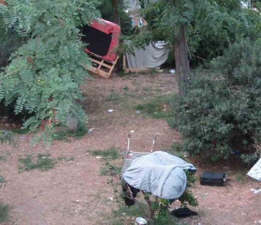 Desalojo de personas sin hogar en el parque de la Estació del Nord Desalojo de personas sin hogar en el parque de la Estació del Nord