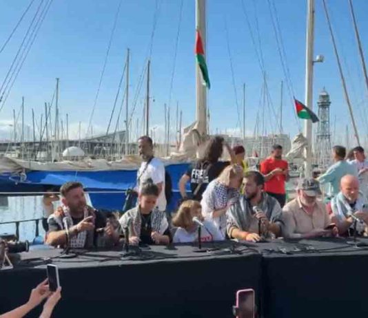 La flota internacional “Global Sumud” zarpa desde Barcelona rumbo a Gaza La flota internacional “Global Sumud” zarpa desde Barcelona rumbo a Gaza