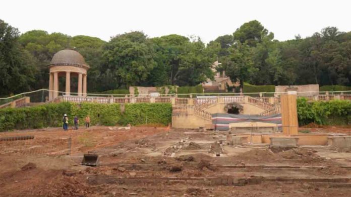 La restauración del Laberinto de Horta revela su sistema de riego del siglo XVIII La restauración del Laberinto de Horta revela su sistema de riego del siglo XVIII