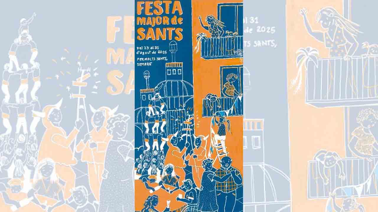 Laia Capellades, ganadora del cartel de la Fiesta Mayor de Sants 2025