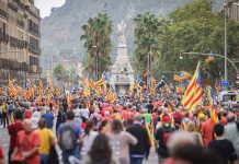 Arranca la manifestación independentista de la Diada en Barcelona Arranca la manifestación independentista de la Diada en Barcelona