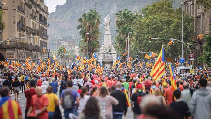 Arranca la manifestación independentista de la Diada en Barcelona