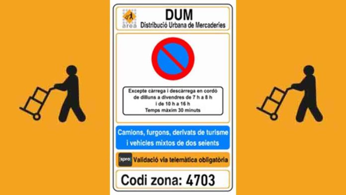 Cambio de horarios de carga y descarga en los ejes verdes del Eixample