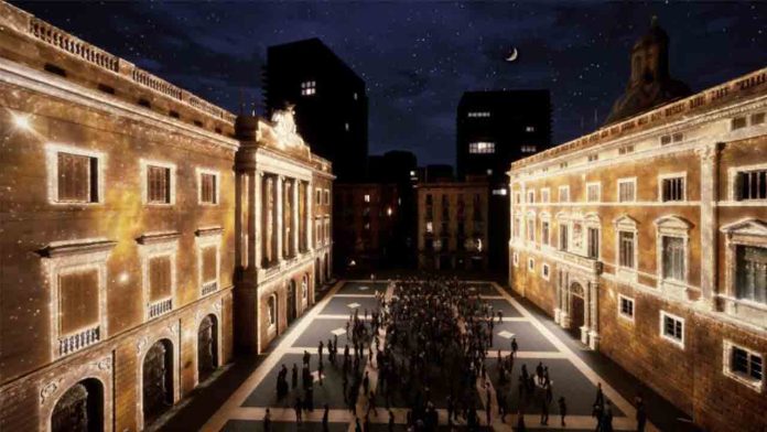 Barcelona celebra la Navidad con una obra lumínica de Xavi Bové Studio Barcelona celebra la Navidad con una obra lumínica de Xavi Bové Studio