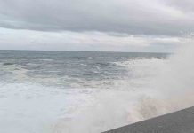 Fuerte oleaje y temporal en Barcelona y la Costa Brava en Sant Esteve Fuerte oleaje y temporal en Barcelona y la Costa Brava en Sant Esteve