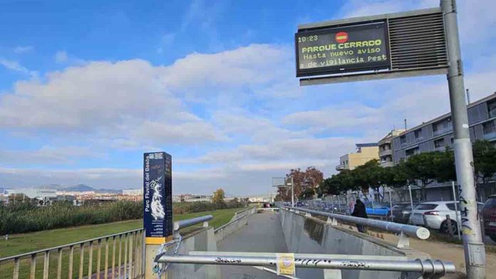 Cierran el Parque Fluvial del Besòs por el aumento del caudal tras las lluvias