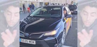 Agresión de un taxista pirata de FreeNow a otro taxista en el Aeropuerto Conflicto del taxi en el Aeropuerto de Barcelona-El Prat