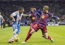 El Barça sobrevive al Espanyol y sella la victoria en el tramo final (0-2) El Barça sobrevive al Espanyol y sella la victoria en el tramo final (0-2)