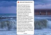 Protecció Civil activa alerta por levante y fuerte oleaje en Catalunya Protecció Civil activa alerta por levante y fuerte oleaje en Catalunya