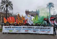 El profesorado sale a la calle para reclamar subidas salariales