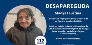Encuentran muerta a la mujer desaparecida en Nou Barris Buscan a una mujer de 75 años desaparecida en Nou Barris