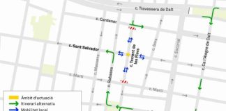 Corte de tráfico y cambios en el bus 116 por obras en Sant Salvador – Torrent de les Flors Corte de tráfico y cambios en el bus 116 por obras en Sant Salvador – Torrent de les Flors