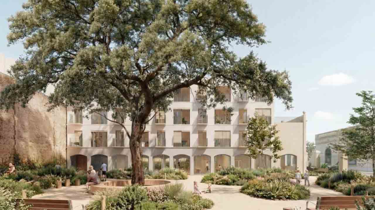 Gracia avanza en la transformacion de las casetas de la Encarnacio con viviendas y un casal