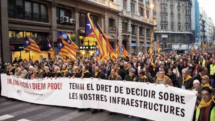 Manifestación independentista este sábado por el colapso de Rodalies
