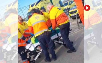 Un taxista es atropellado en la parrilla de espera de la Terminal T1 del Aeropuerto Un taxista es atropellado en la parrilla de espera de la Terminal T1 del Aeropuerto