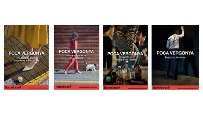 Barcelona lanza la campaña “Poca Vergonya” para combatir el incivismo en la ciudad