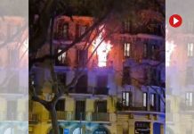 Incendio en una vivienda del paseo de Sant Joan Incendio en una vivienda del paseo de Sant Joan