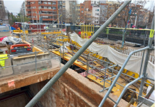 Corte en la Ronda Guinardó del carril sentido Llobregat
