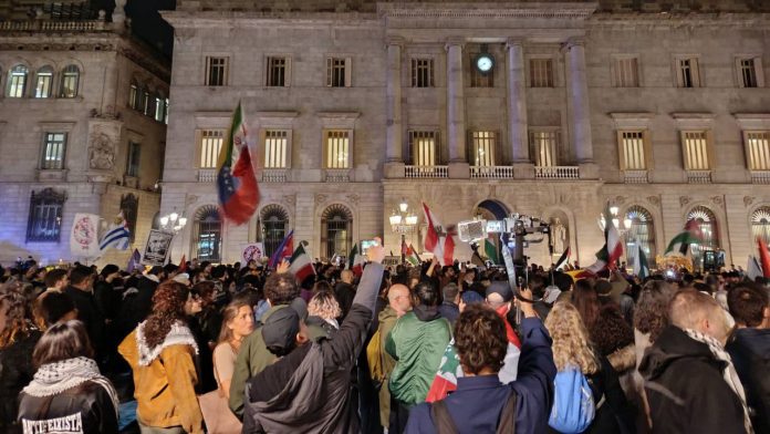 Protesta contra la ofensiva de Estados Unidos e Israel en Oriente Medio
