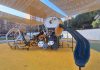 Renovada el área de juegos infantiles de la plaza de la Palmera en Sant Martí Renovada el área de juegos infantiles de la plaza de la Palmera en Sant Martí