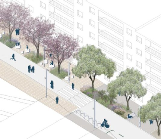 Reurbanización de la calle Mossèn Amadeu Oller en La Bordeta Reurbanización de la calle Mossèn Amadeu Oller en La Bordeta