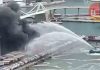 Se incendian varios contenedores y un vehículo en el Port de Barcelona Se incendian varios contenedores y un vehículo en el Port de Barcelona