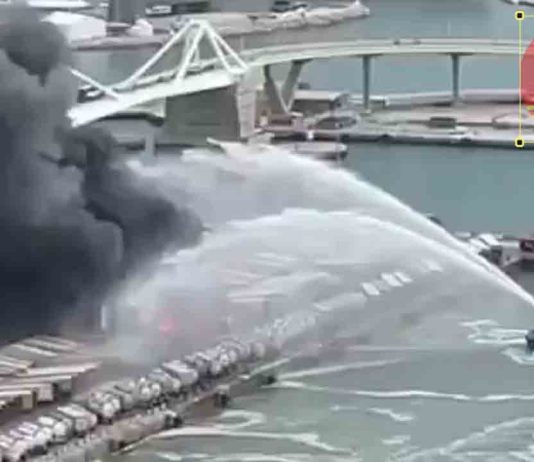 Se incendian varios contenedores y un vehículo en el Port de Barcelona Se incendian varios contenedores y un vehículo en el Port de Barcelona