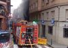 Un incendio en una iglesia de Sants genera una gran columna de humo Un incendio en una iglesia de Sants genera una gran columna de humo