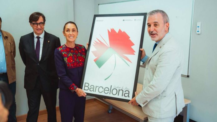 Illa y Collboni se reúnen con Claudia Sheinbaum en Barcelona