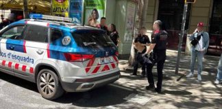 Detenido tras un ataque con machete en el Eixample de Barcelona Detenido tras un ataque con machete en el Eixample de Barcelona