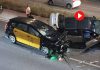 Aparatoso accidente entre un taxi, un coche y una motocicleta en la Granvia de l’Hospitalet Aparatoso accidente entre un taxi, un coche y una motocicleta en la Granvia de Hospitalet