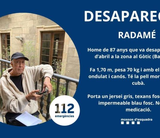 Búsqueda activa de un hombre desaparecido en el Gòtic durante Sant Jordi Búsqueda activa de un hombre desaparecido en el Gòtic durante Sant Jordi