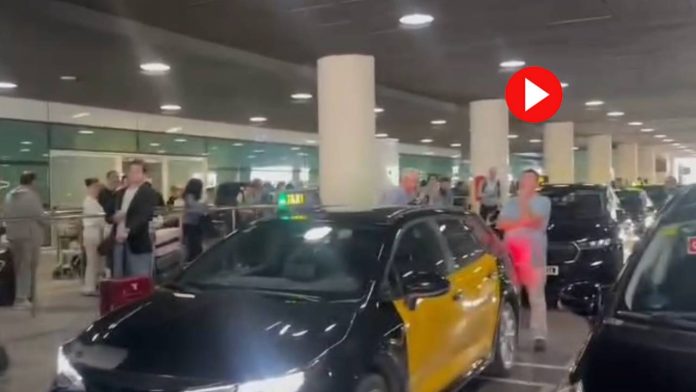 Caos recurrente en El Prat por la falta de controladores del servicio de taxi