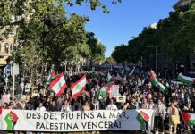 Masiva manifestación en Barcelona por el 78 aniversario de la Nakba Masiva manifestación en Barcelona por el 78 aniversario de la Nakba