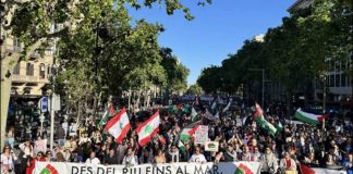 Masiva manifestación en Barcelona por el 78 aniversario de la Nakba Masiva manifestación en Barcelona por el 78 aniversario de la Nakba